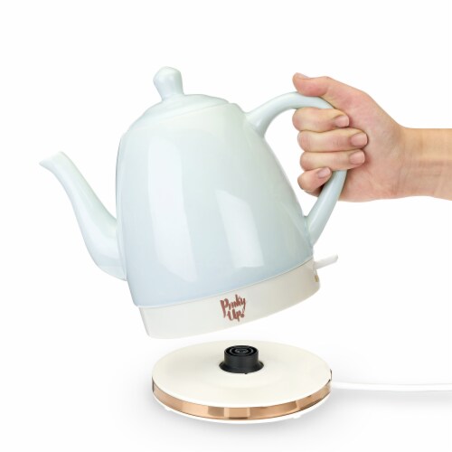 Pinky Up Noelle Ceramic Electric Tea Kettle Perspective: right