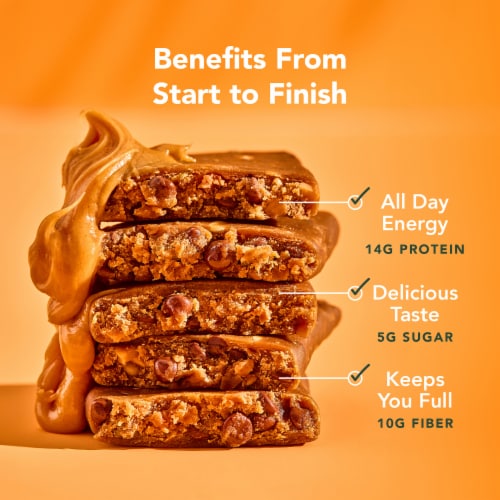 Aloha Organic Peanut Butter Chocolate Chip Protein Bars Perspective: right