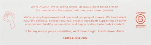 Aloha Peanut Butter Cup Plant-Based Protein Bar Perspective: right