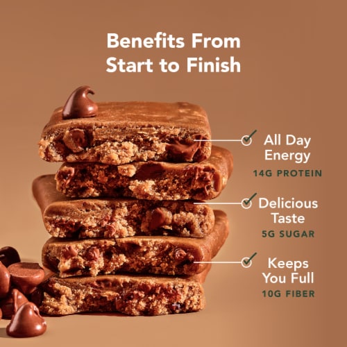 Aloha Organic Chocolate Chip Cookie Dough Protein Bar 1.98 oz Perspective: right