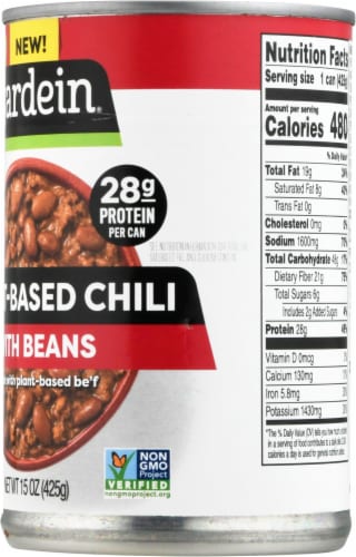 Gardein® Plant-Based Chili With Beans Perspective: right