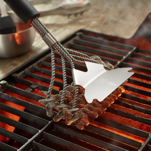 18 Stainless Steel Bristle Free Grill Brush Scraper by Pure Grill 6