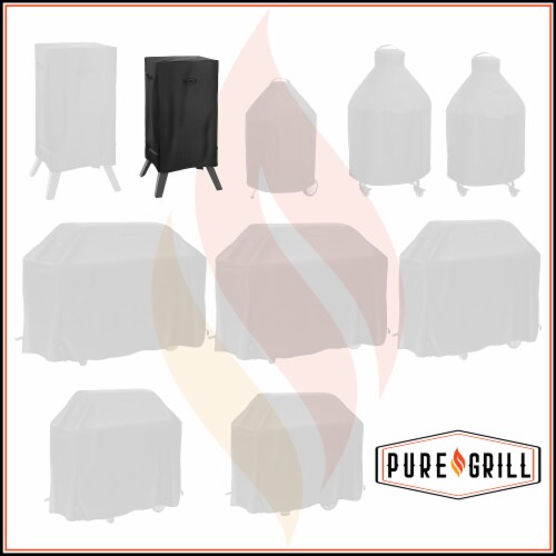 Electric Smoker BBQ Grill Cover for 30 Electric Vertical Smokers Perspective: right
