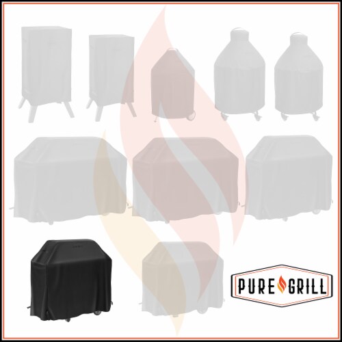 55 BBQ Grill Cover - Universal Fit for Outdoor Barbecue Gas Grills Perspective: right