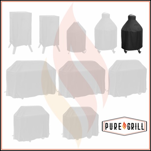 22 Ceramic Grill Cover, Large Kamado BBQ Grill, Universal Fit 31 x40 Perspective: right