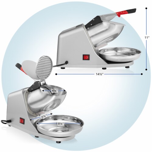 Ice Crusher Shaver Machine, Stainless Steel Blades for Snow Cones Perspective: right