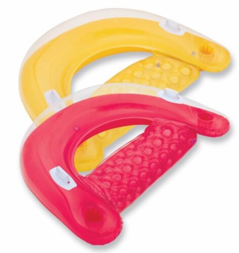 Intex Sit 'N Float Inflatable Colorful Floating Loungers, 2 Pack (Colors Vary) Perspective: right