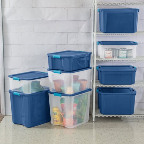 Sterilite 18 Gallon Storage Box - Marine Blue, 18 gal - Kroger