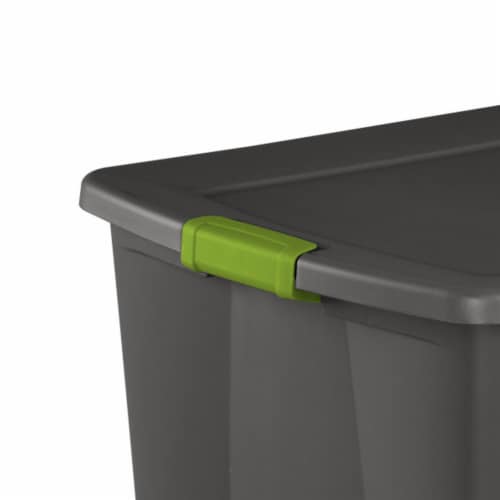 Sterilite 45 Gal Plastic Stackable Storage Tote w Lid Wheels