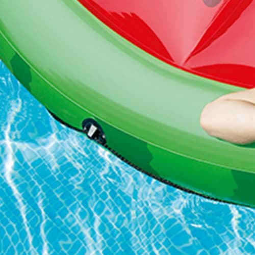 Intex Giant Inflatable 72  Watermelon Island Summer Swimming Pool Float (3 Pack) Perspective: right