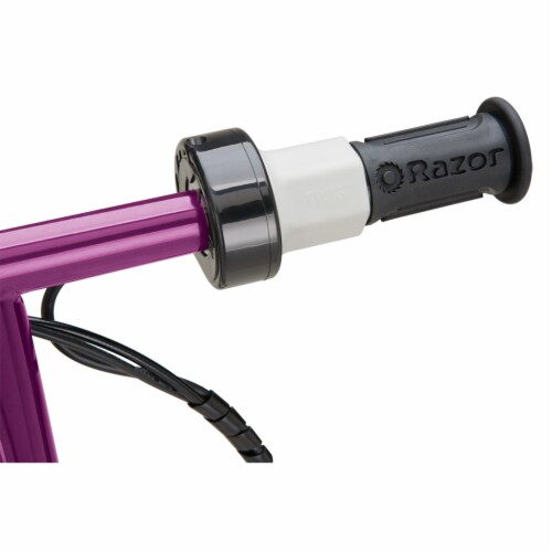 Razor E100 Motorized Rechargeable Kids Electric Toy Scooters, 1 Purple & 1 Blue Perspective: right