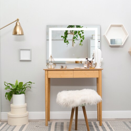 Illuminated LED Bathroom Vanity Mirrors with Lights Modern Makeup Wall 