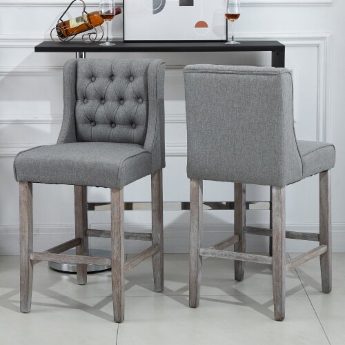 Tufted counter sales height stools