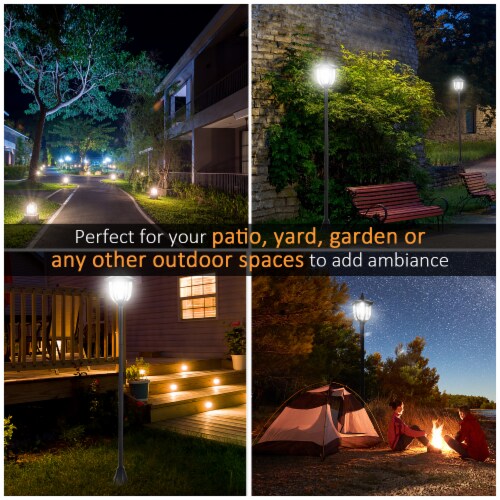 Outsunny solar lamp post hotsell