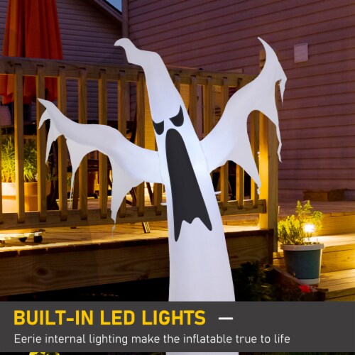 6ft Halloween Inflatable Scary Ghost Yard Outdoor Decorations Led Light Perspective: right