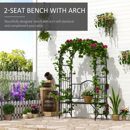 Arch seat garden sales