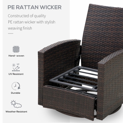Wicker swivel recliner cheap