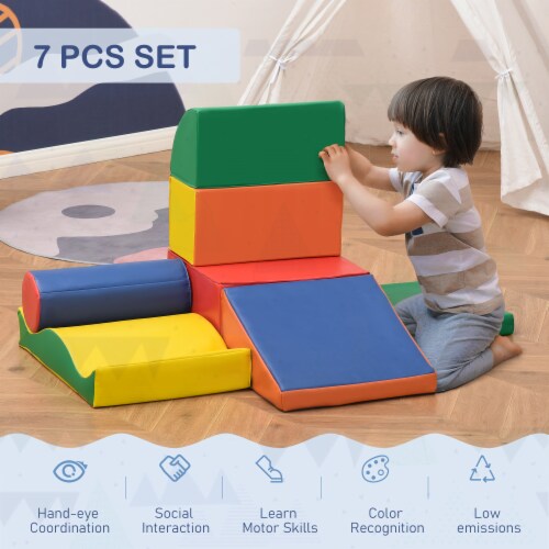 Multicolor Foam Building Block Soft Kids Playset, Daycare & Classroom Activity, 1 Unit Fry’s