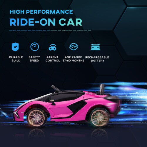 Lamborghini SIAN 12V Kids Rechargeable Ride On Car Toy w Remote