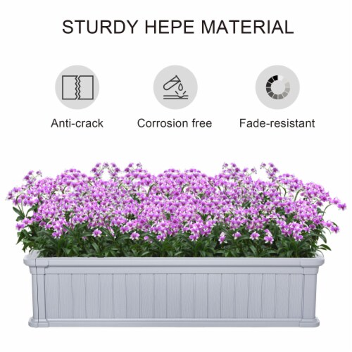 48.5  Plastic Cultivation Bed Flower, Herb, Veggie Planter for Garden, Backyard Perspective: right