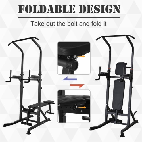 Adjustable&Folded Dip Stands Multi-Function Pull-ups Sit-ups Fitness Tools  Home, 1 Unit - Kroger