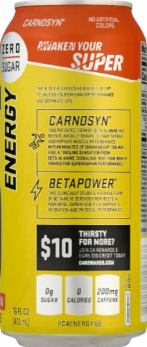 C4 Performance Energy® Carbonated Orange Slice Energy Drink Perspective: right