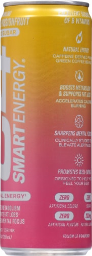 C4 Smart Energy Sparkling Tropical Passionfruit Can Perspective: right