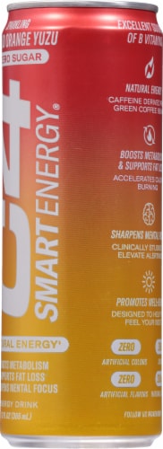 C4 Smart Energy Sparkling Blood Orange Yuzu Energy Drink Perspective: right