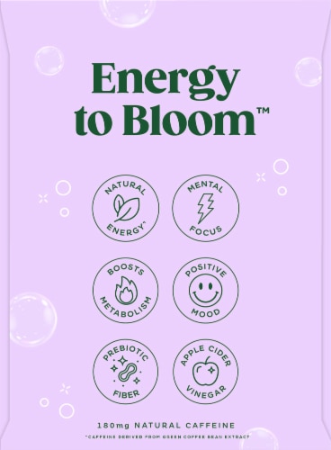 Bloom™ Sparkling Energy Strawberry Watermelon Energy Drink Perspective: right