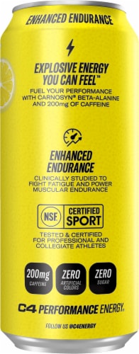 C4 Performance Energy® Lemonade Drink Perspective: right