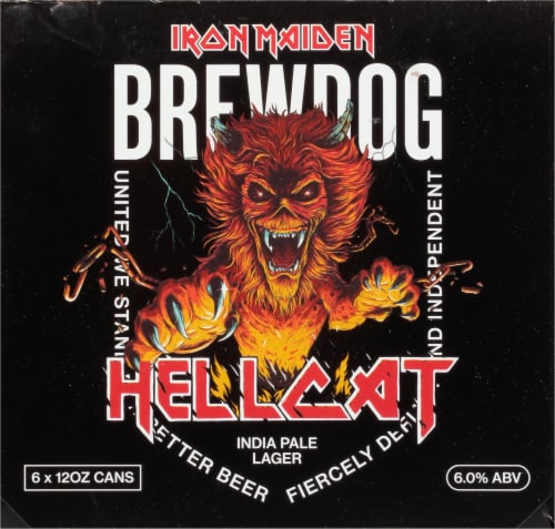 BrewDog x Iron Maiden Hellcat India Pale Lager Perspective: right