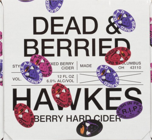 Hawkes Dead & Berried Berry Hard Cider Perspective: right