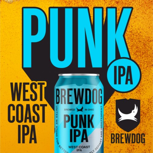 BrewDog Punk IPA West Coast IPA Craft Beer Perspective: right