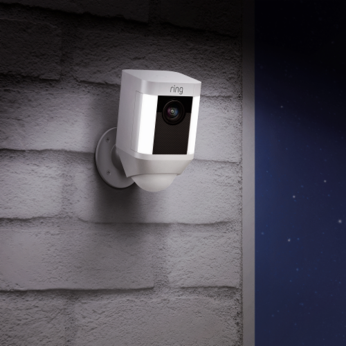 Ring™ Spotlight Battery Camera - White Perspective: right