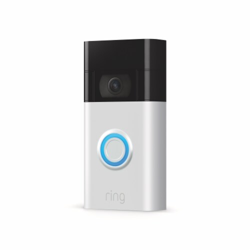 Ring HD Video Doorbell - Satin Nickel Perspective: right