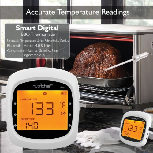 NutriChef PWIRBBQ80 Smart Bluetooth BBQ Grill Thermometer Perspective: right