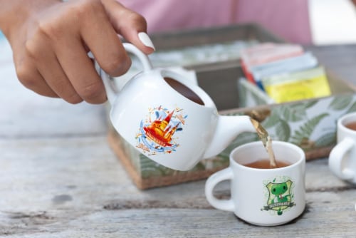 Harry Potter Hogwarts Mini Porcelain Teapot 5oz Perspective: right