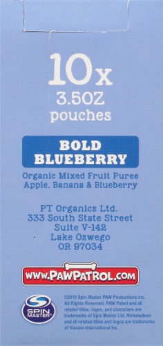 Paw Patrol Bold Blueberry Organic Mixed Fruit Puree Perspective: right