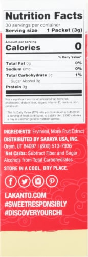 Lakanto Golden Monkfruit Sweetener Packets Perspective: right