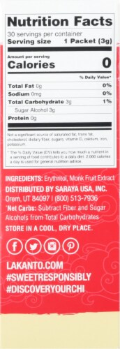 Lakanto Golden Monkfruit Sweetener Packets Perspective: right