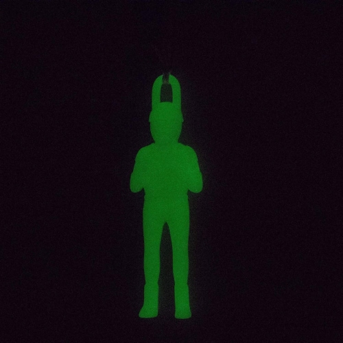 12-Pack Glow in The Dark Mini Military Parachute Army Men Toy Set, for Kids, 4 Inches Tall Perspective: right