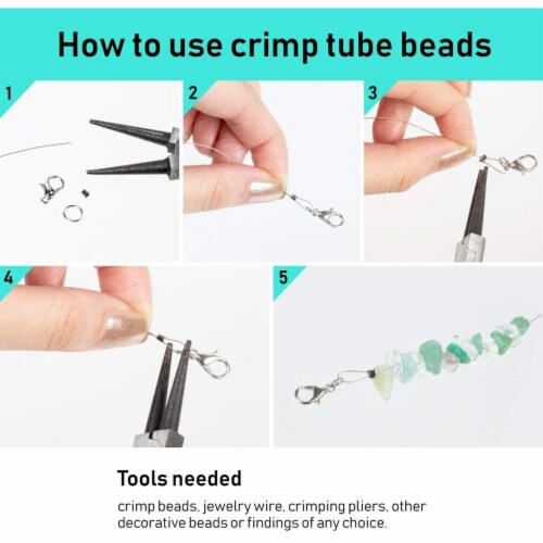 Crimping Beads for Jewelry Making 2x2 mm Crimp Tube Spacers 1000