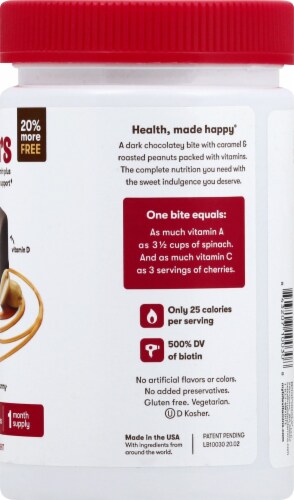MyBite Multi Hers Dark Chocolatey Complete Multivitamins Plus Bites Perspective: right