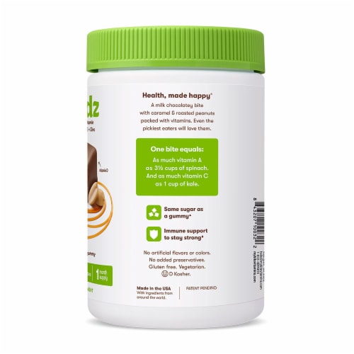 MyBite Vitamins Multi Kidz Milk Chocolate Complete Multivitamin Bites Perspective: right