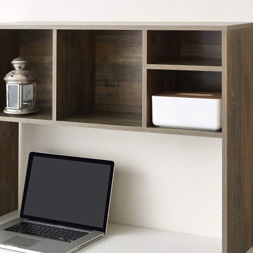 The Cube - Dorm Desk Bookshelf - Rustic Perspective: right
