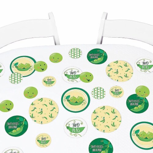Big Dot of Happiness Double the Fun Twins Two Peas in a Pod Party Decor Large Confetti 27 Ct Perspective: right