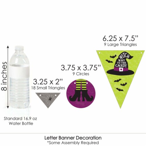 Big Dot of Happiness Happy Halloween - Witch Party Letter Banner Decoration - Happy Halloween Perspective: right
