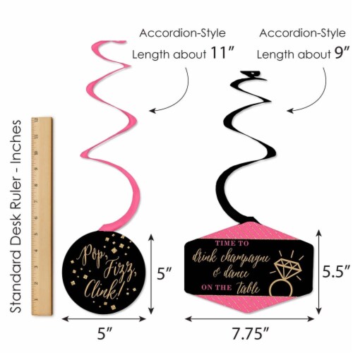Big Dot of Happiness Girls Night Out - Bachelorette Hanging - Party Decoration Swirls - 40 Ct Perspective: right