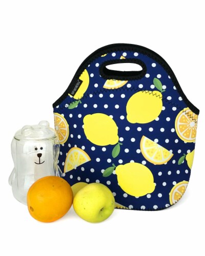 Wrapables Insulated Neoprene Lunch Bag, Lemons, 1 - Food 4 Less