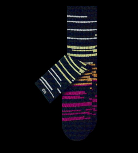 Pair of Thieves Ready For Anything Men's Cushioned Crew Socks - Assorted Stripes Perspective: right